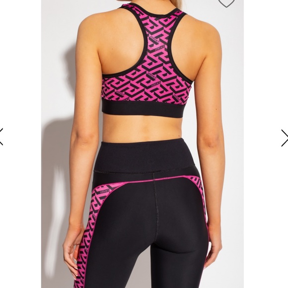 Authentic Versace La greca pattern sports bra and leggings with box size 5 NIB - Picture 11 of 16